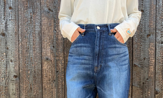 JAPAN BLUE JEANS】UP127305B / ハイウエストストレート Bardot / 12oz