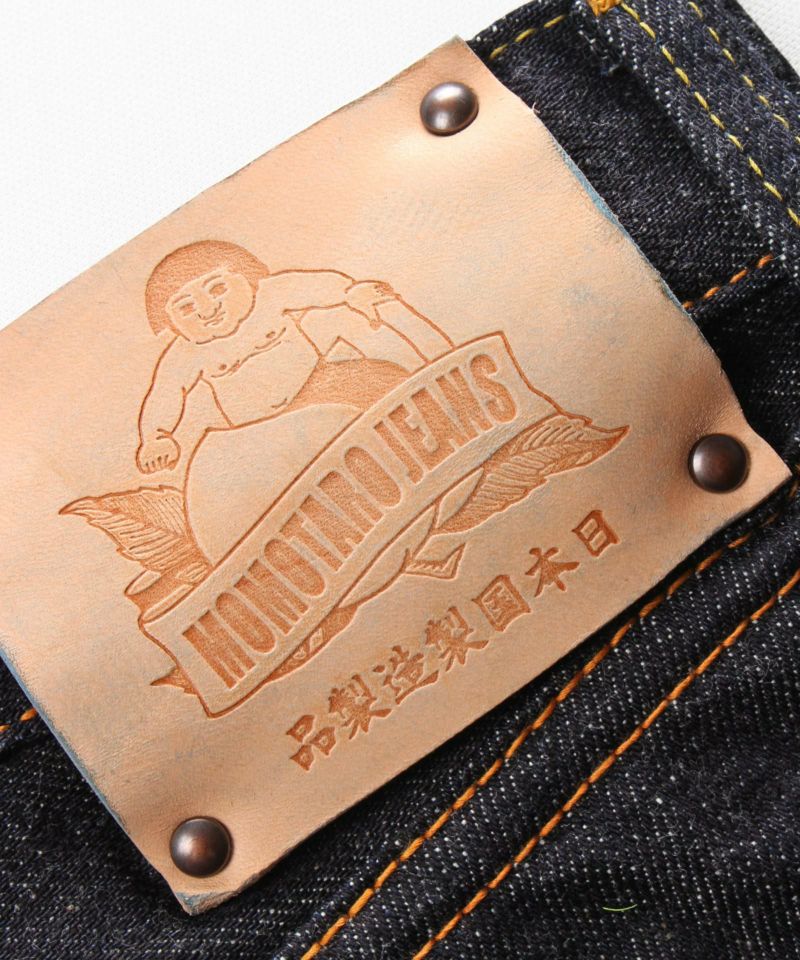 【桃太郎JEANS】G014-MK/銅丹特濃スリムテーパード（ボタンフライ）≪38in～42in≫