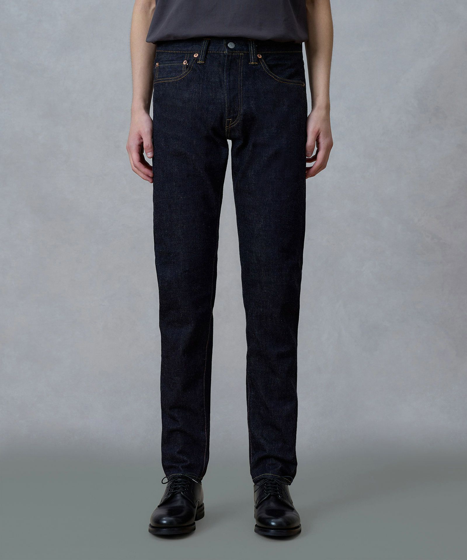 桃太郎JEANS】15.7oz DEEP INDIGO DENIM SLIMFIT STRAIGHT | デニム 