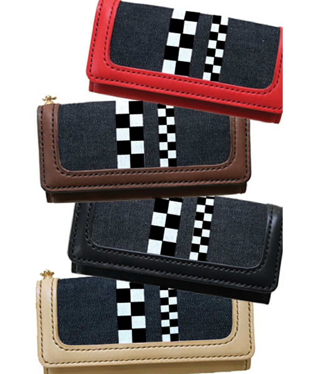 As 71 オーダー デニム財布 B 市松ペイント仕様 追加ペイント1種 桃太郎jeansオンラインショップ 純国産デニムブランド