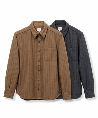 桃太郎JEANS】MLS1050M31/IDドビー・ヘリンボーンシャツ | デニム研究 桃太郎JEANS】MLS1050M31/IDドビー・ヘリンボーンシャツ | デニム研究