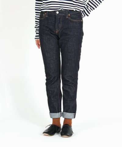 桃太郎JEANS】5005-13SP 13オンス出陣レディースレギュラーライズ 
