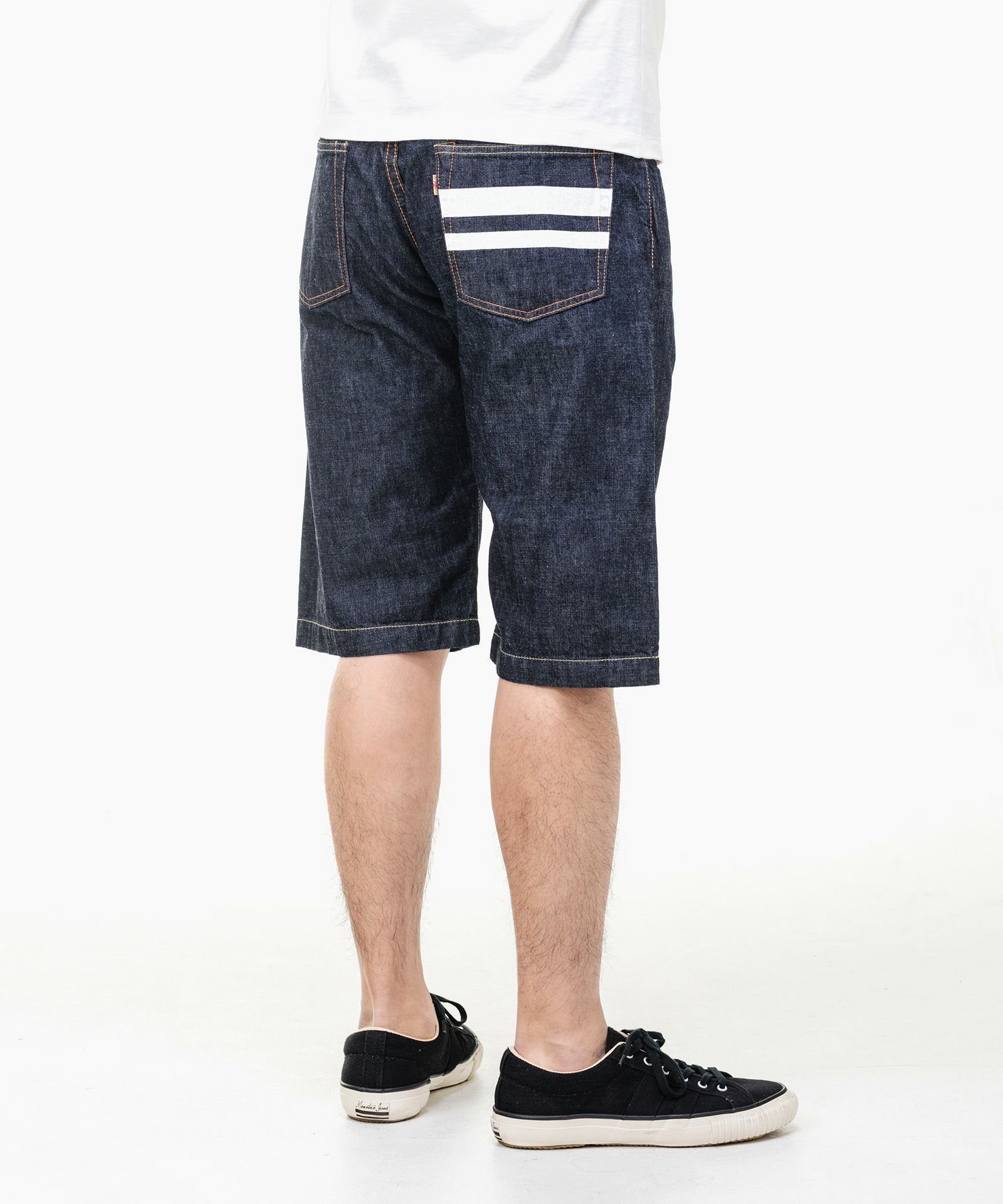 H1006spz 出陣10オンス特濃インディゴデニム ミドルショートパンツ 桃太郎jeansオンラインショップ 純国産デニムブランド