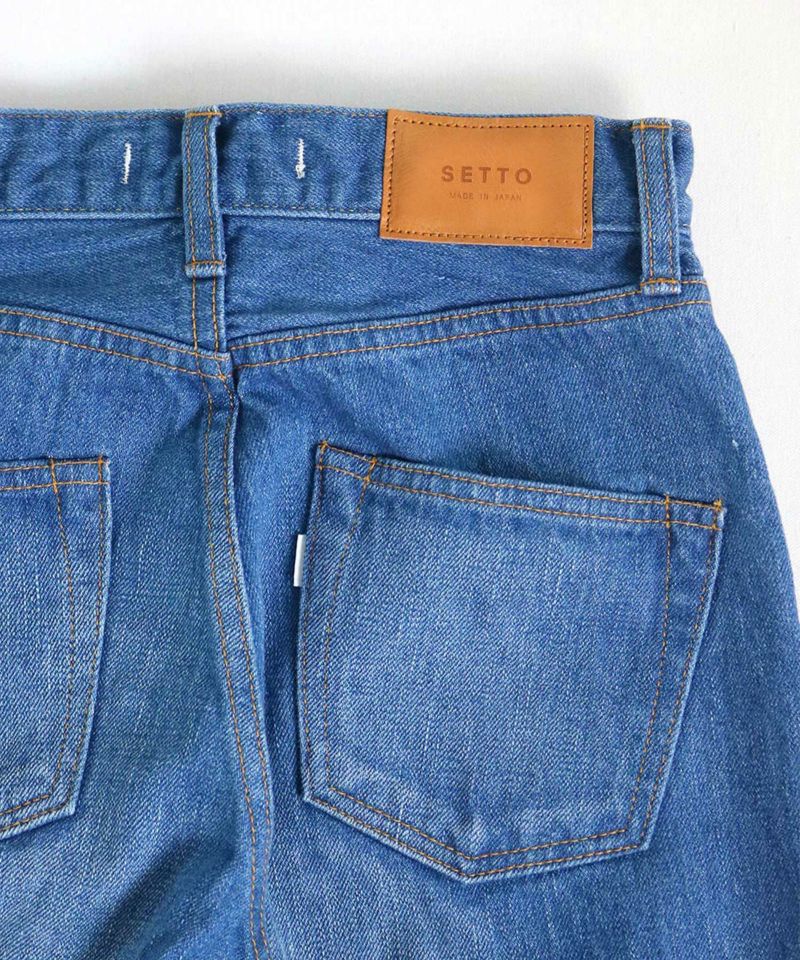 SETTO】CTX-012LV / 12oz SELVAGE CROPPED JEANS VINTAGE WASH 