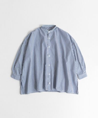 SETTO Okkake Shirt ネイビーストライプ