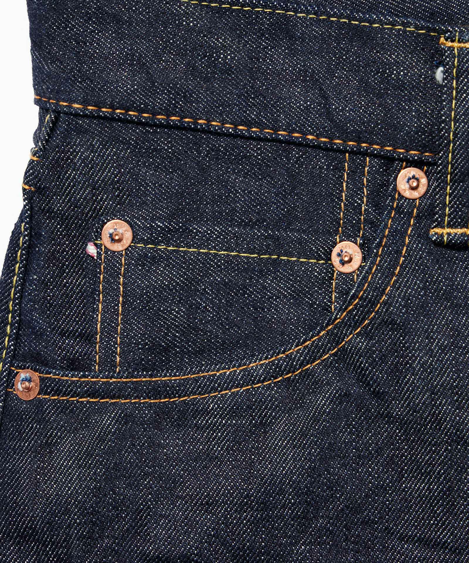 桃太郎JEANS】G005-MZ 銅丹レガシィブルー・ナローテーパード ジッパー 