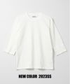 GTBジンバブエコットン七分袖Tシャツ　ホワイト