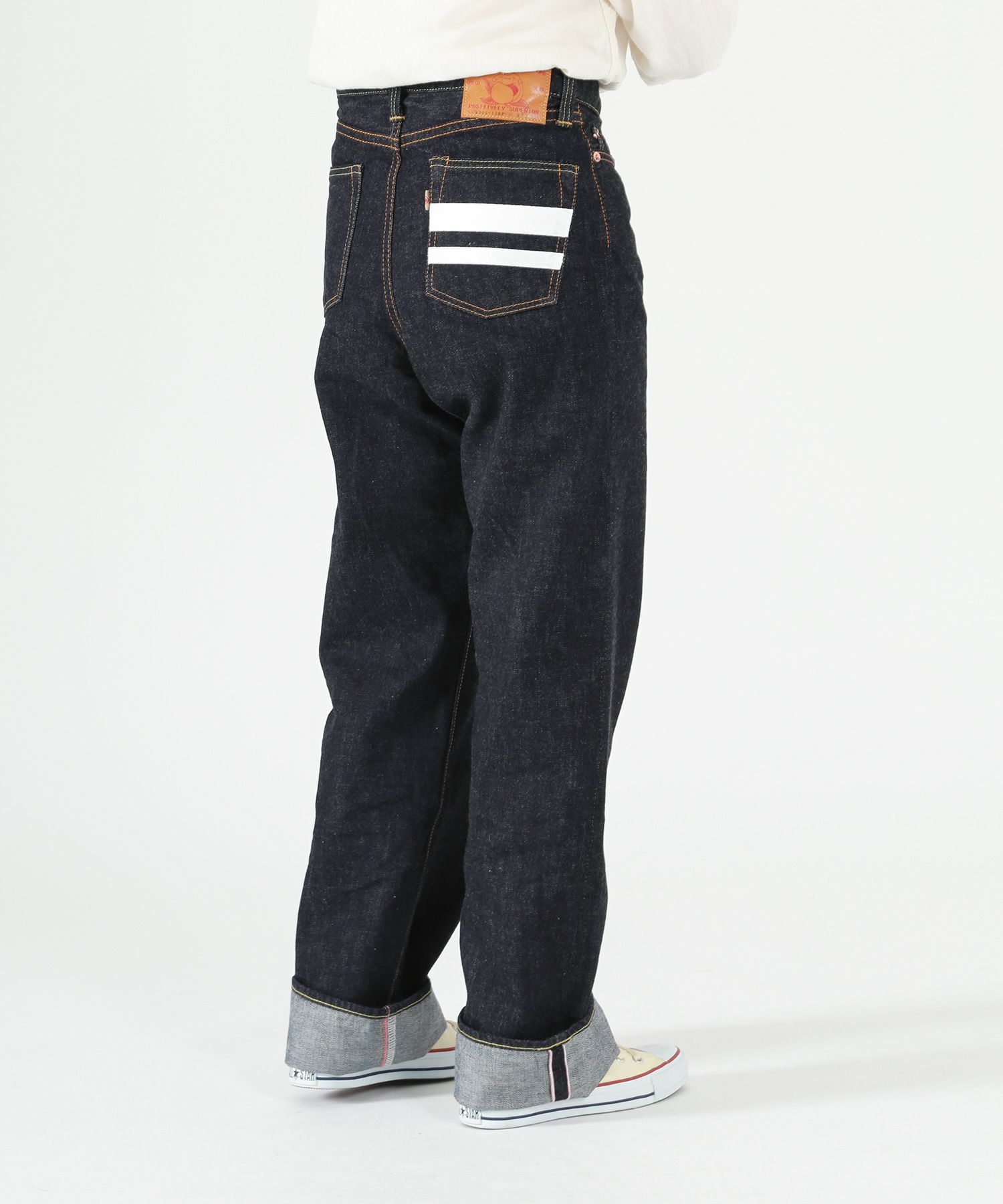 桃太郎JEANS】9005-13SP 13オンス出陣レディースワイドストレート 
