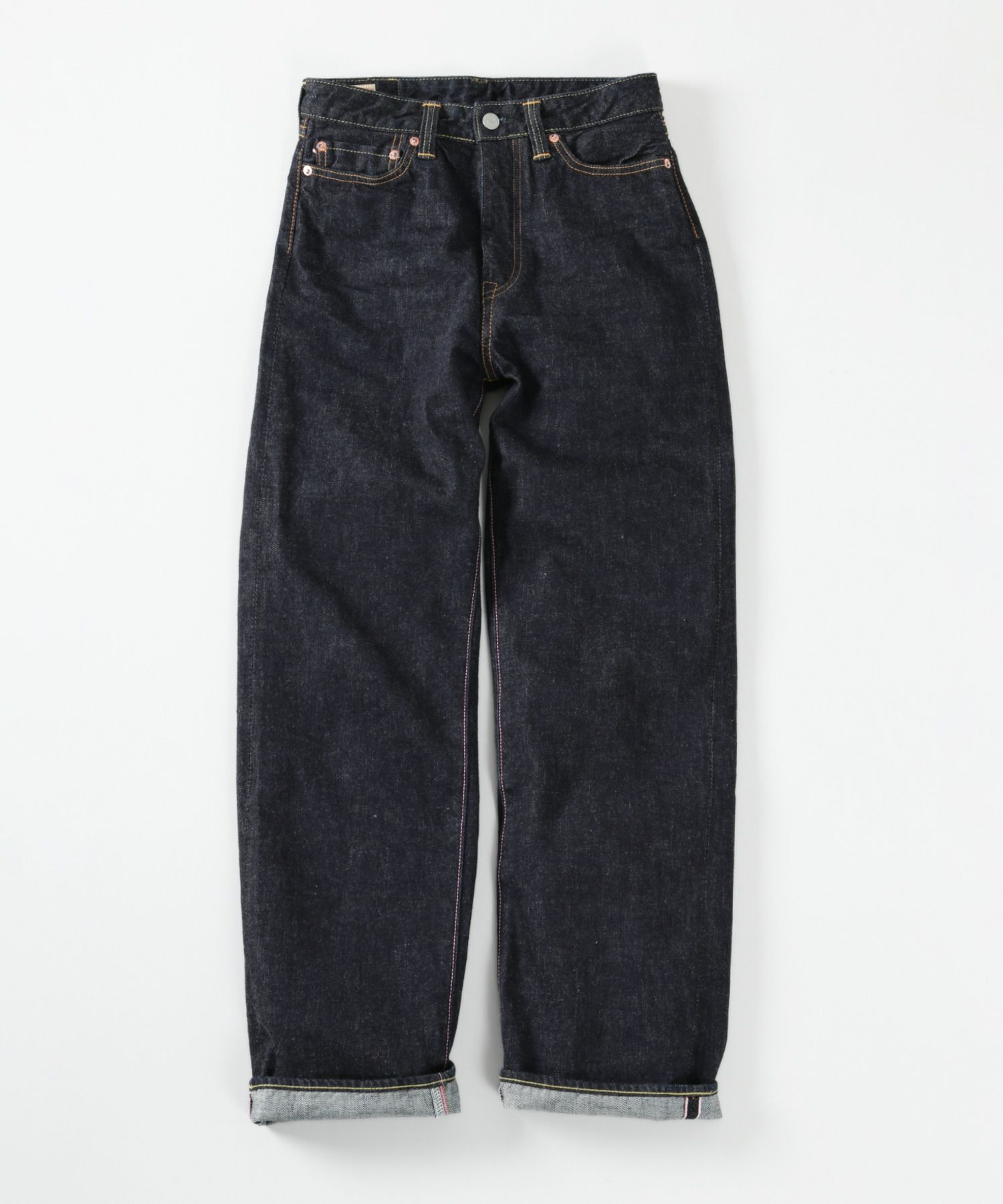 桃太郎JEANS】9005-13SP 13オンス出陣レディースワイドストレート 