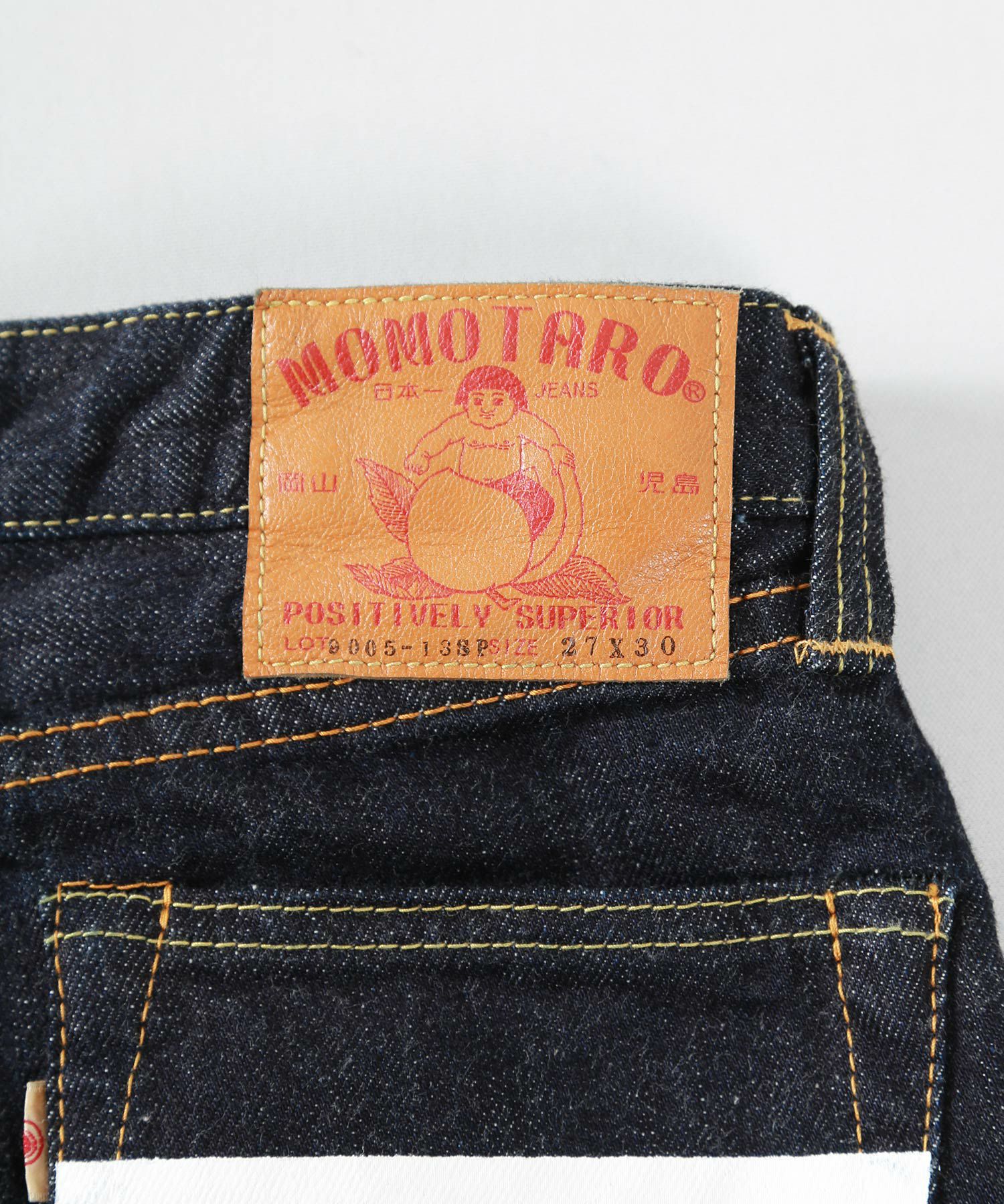 桃太郎JEANS】9005-13SP 13オンス出陣レディースワイドストレート 