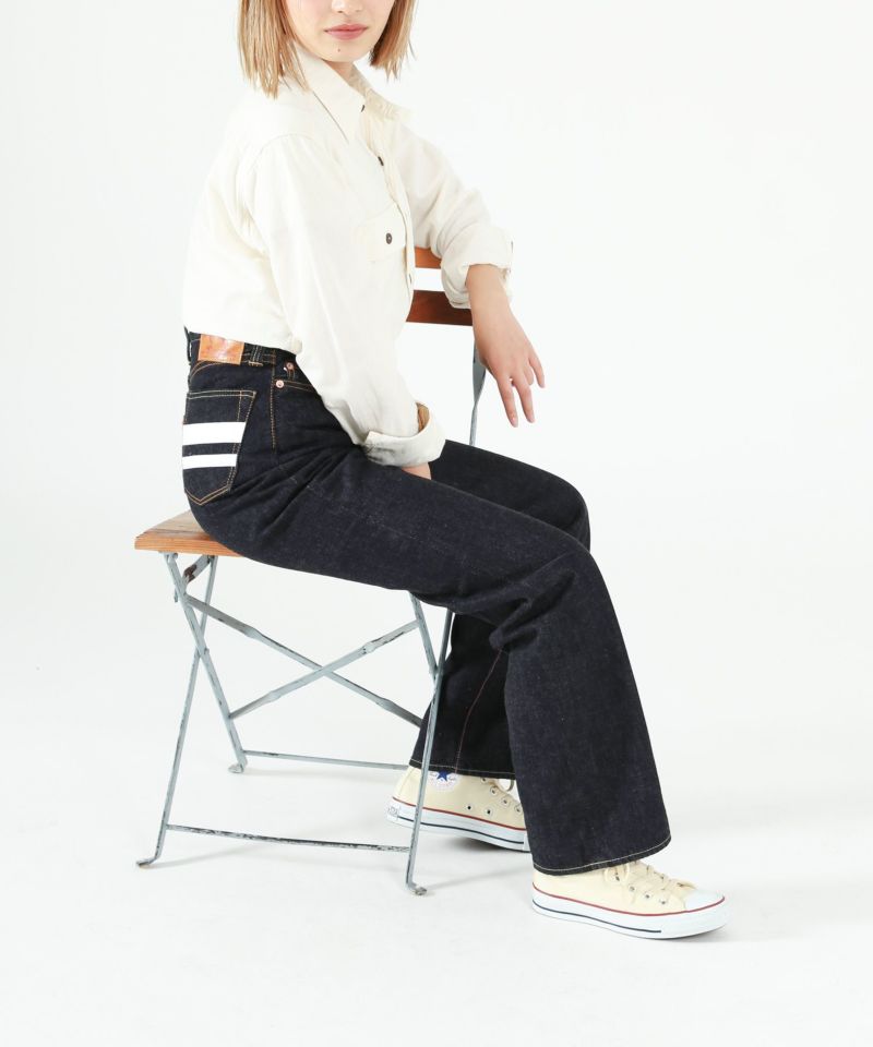 桃太郎JEANS】9005-13SP 13オンス出陣レディースワイド