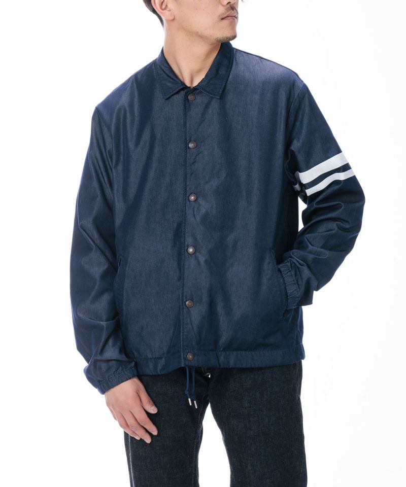 【桃太郎JEANS】MJK0010M31/GTBナイロンデニム・コーチジャケット