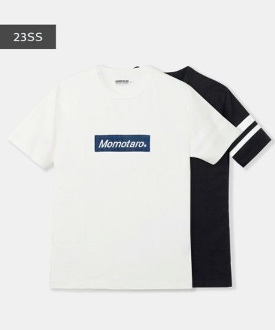 桃太郎JEANS】MOMOTAROロゴTシャツ | デニム研究所 by JAPAN BLUE