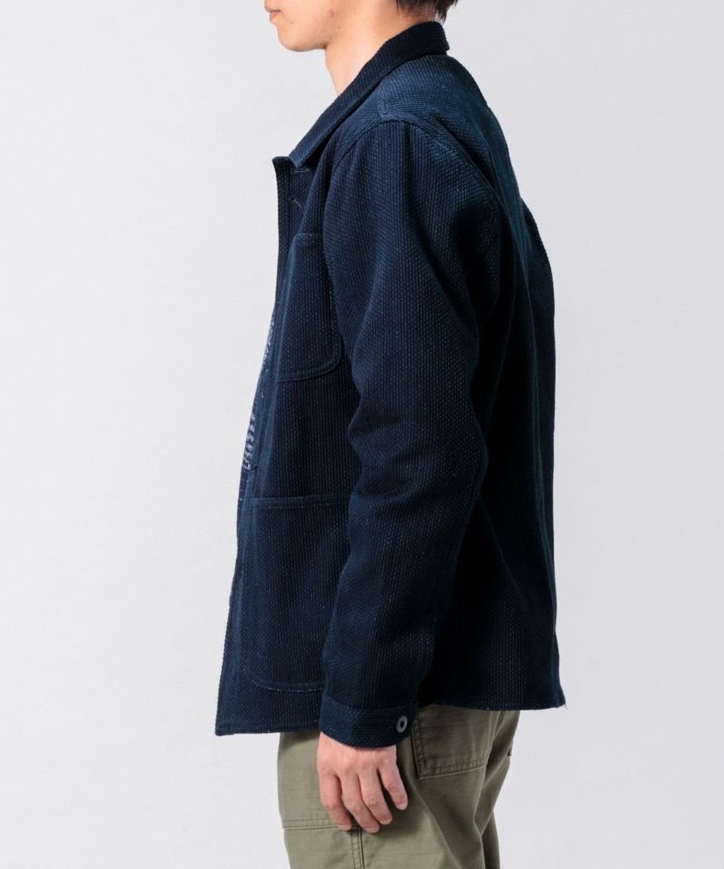 JAPAN BLUE JEANS】Sashiko Cover All Jacket 11oz インディゴ