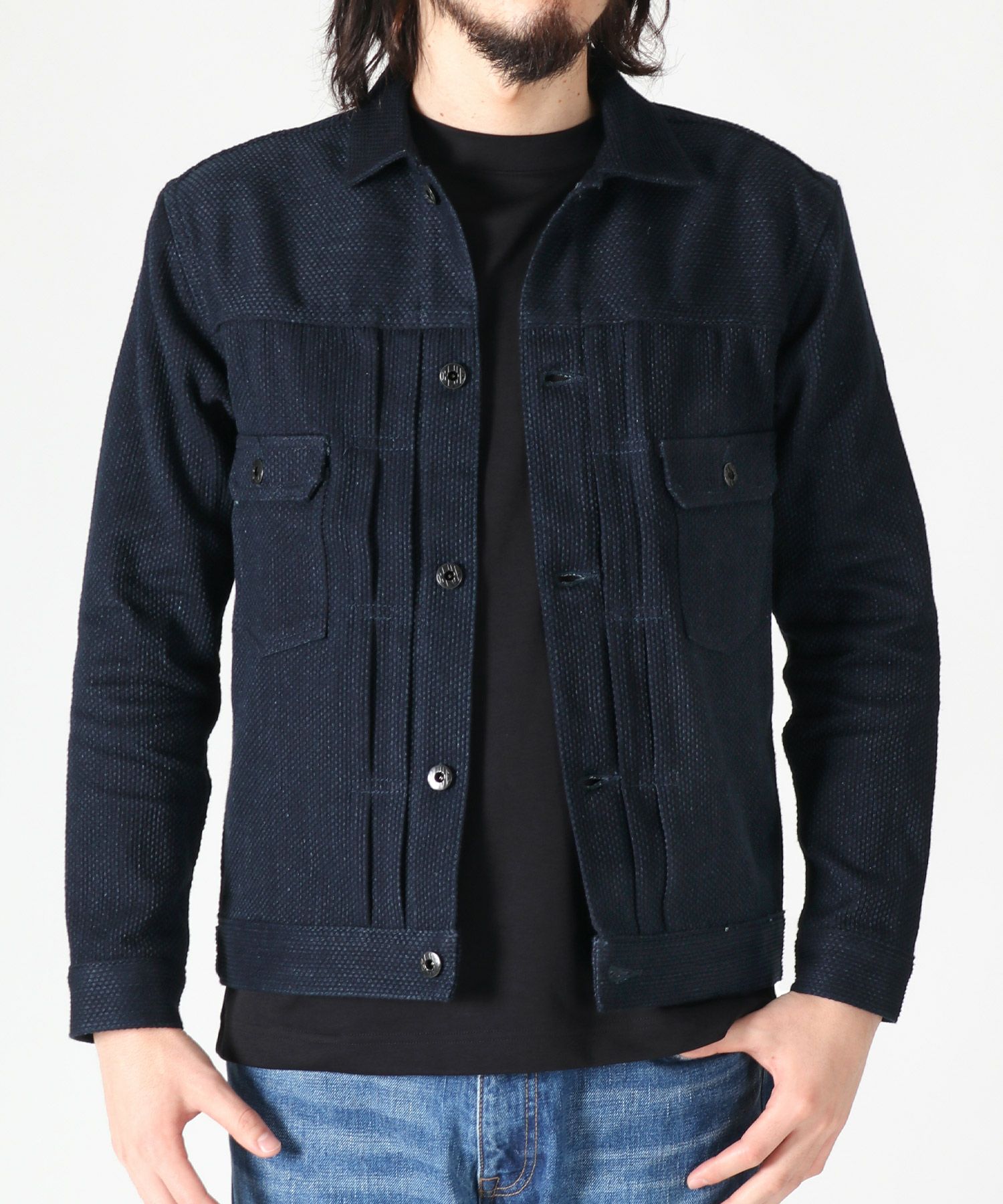 JAPAN BLUE JEANS】Sashiko 2nd Type Jacket 11oz インディゴ刺子  