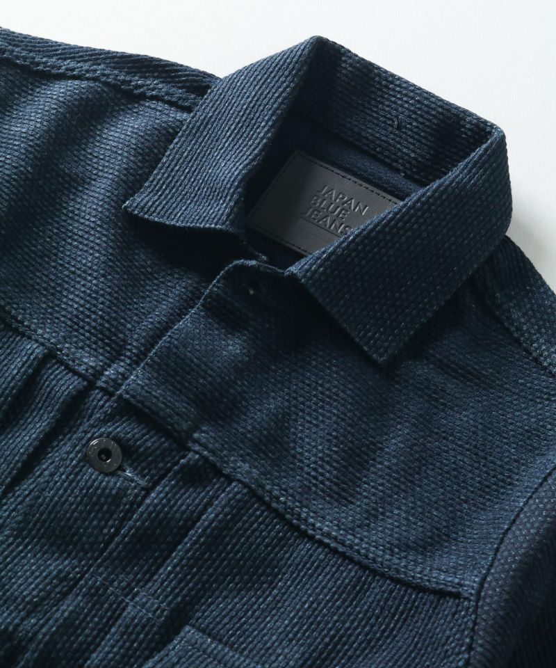 JAPAN BLUE JEANS 2タック 刺し子 デニム スラックス W28 JAPAN BLUE JEANS（ジャパンブルージーンズ） 別注 8oz 5P