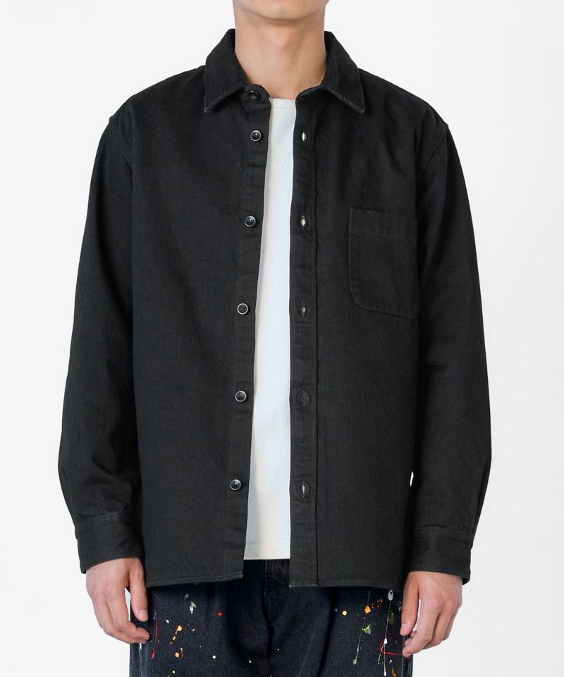 JAPAN BLUE JEANS】Denim Shirt 13oz ナチュラルデニム(BLK) | デニム