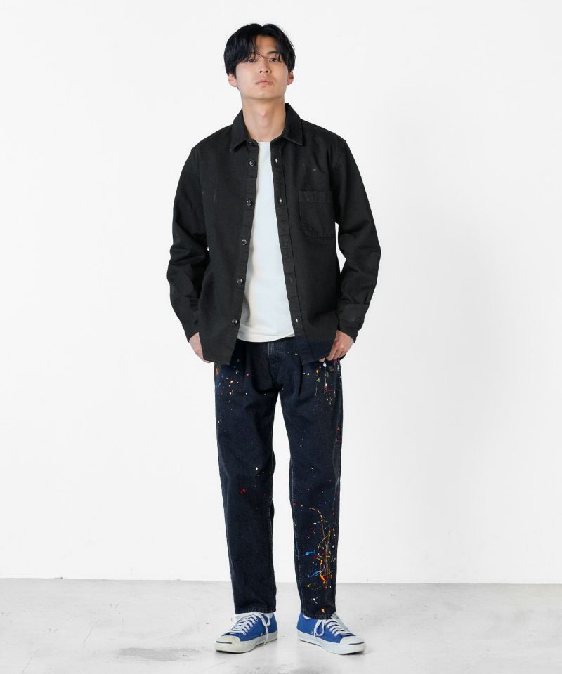 JAPAN BLUE JEANS】Denim Shirt 13oz ナチュラルデニム(BLK) | デニム