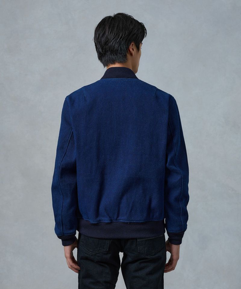 23AW INDIGO SASHIKO BOMBER JACKET | デニム研究所 by JAPAN 23AW INDIGO SASHIKO BOMBER JACKET | デニム研究所 by JAPAN