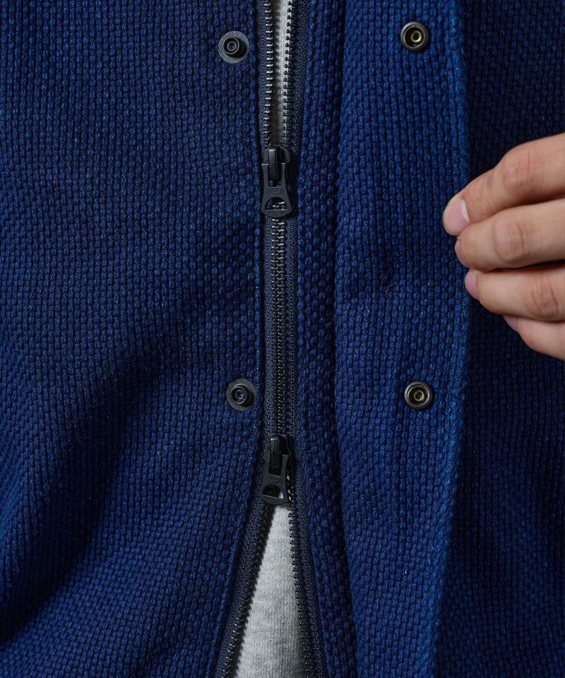 23AW INDIGO SASHIKO BOMBER JACKET | デニム研究所 by JAPAN 23AW INDIGO SASHIKO BOMBER JACKET | デニム研究所 by JAPAN