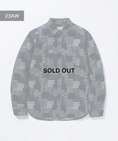 桃太郎JEANS】完売 PATCHWORK-LIKE JAQUARD SHIRT | デニム研究所 by