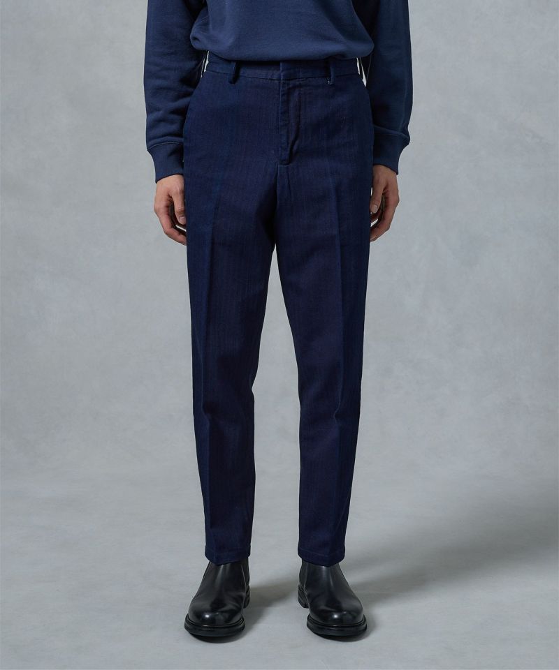 23AW HERRINGBONE TROUSERS | デニム研究所 by JAPAN BLUE