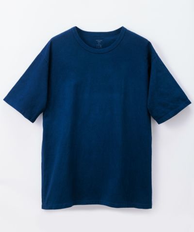 桃太郎JEANS】ZIMBABWE COTTON NATURAL INDIGO DYEING S/S T-SHIRT | デニム研究所 by  JAPAN BLUE オンラインショップ