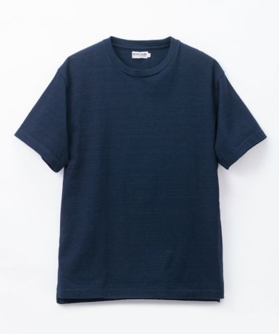 桃太郎JEANS】YARN-DYED INDIGO S/S T-SHIRT | デニム研究所 by JAPAN