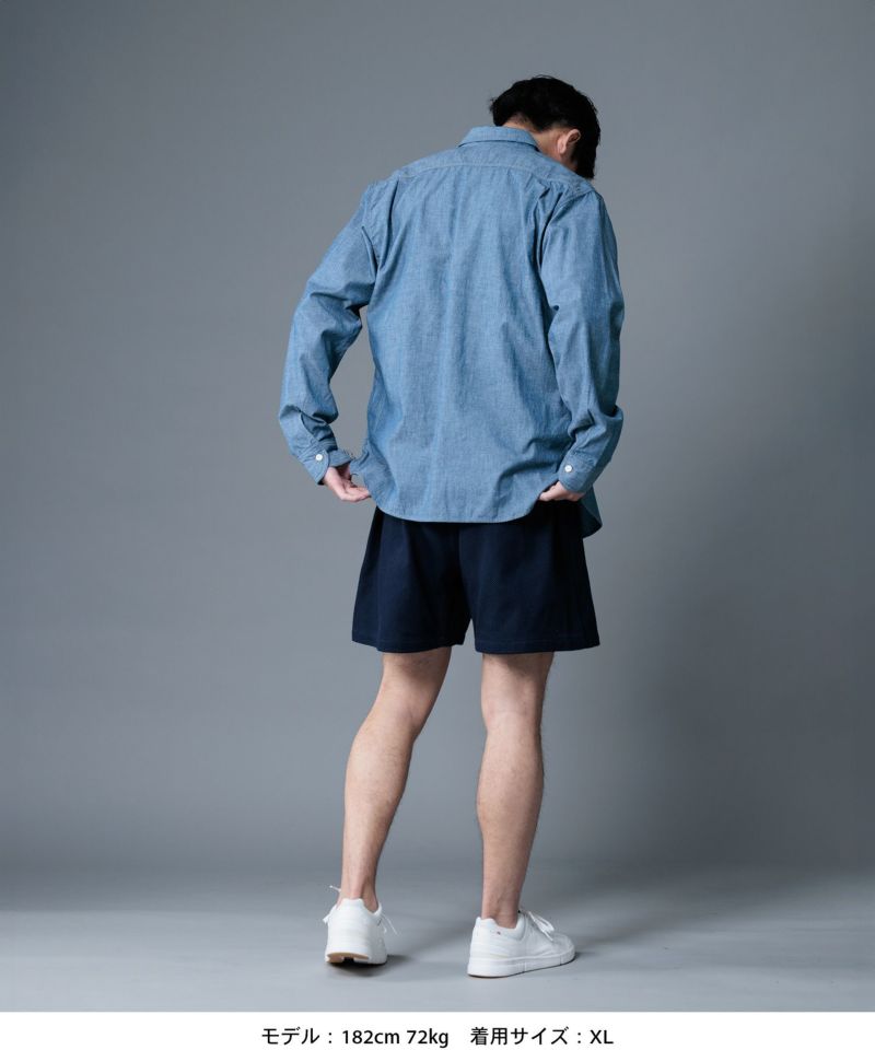 桃太郎JEANS】CHAMBRAY WORK SHIRT | デニム研究所 by JAPAN BLUE オンラインショップ