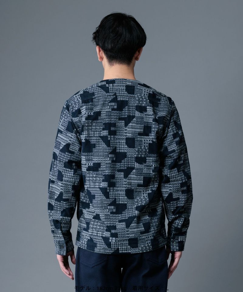 桃太郎JEANS】INDIGO JACQUARD CARDIGAN | デニム研究所 by