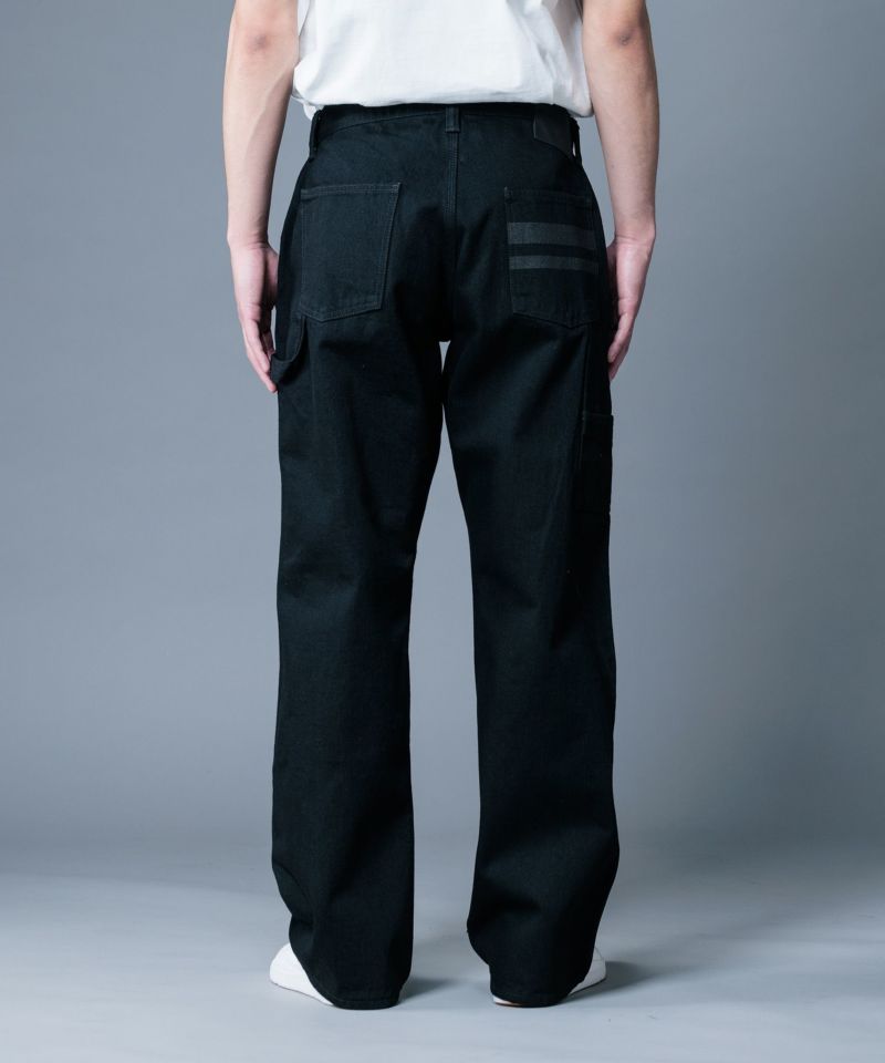 桃太郎JEANS】BLACK×BLACK PAINTER PANTS | デニム研究所 by JAPAN 