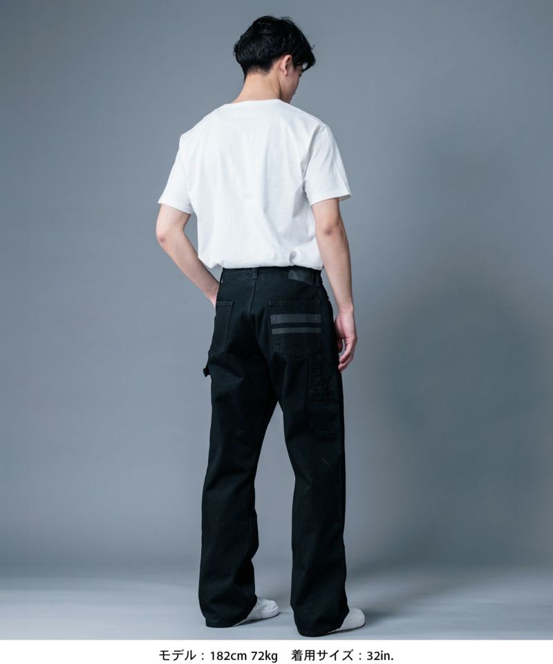 桃太郎JEANS】BLACK×BLACK PAINTER PANTS | デニム研究所 by JAPAN