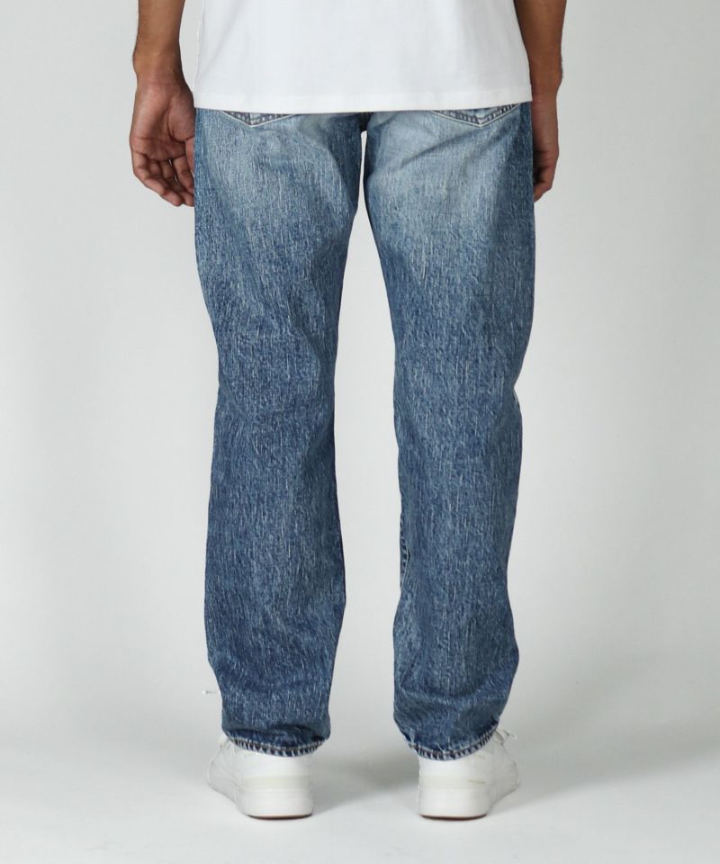 【JAPAN BLUE JEANS】J401(LID) , クラシックストレートモデル , 14.8oz アメリカ綿セルヴィッチ Fading  Aging Wash