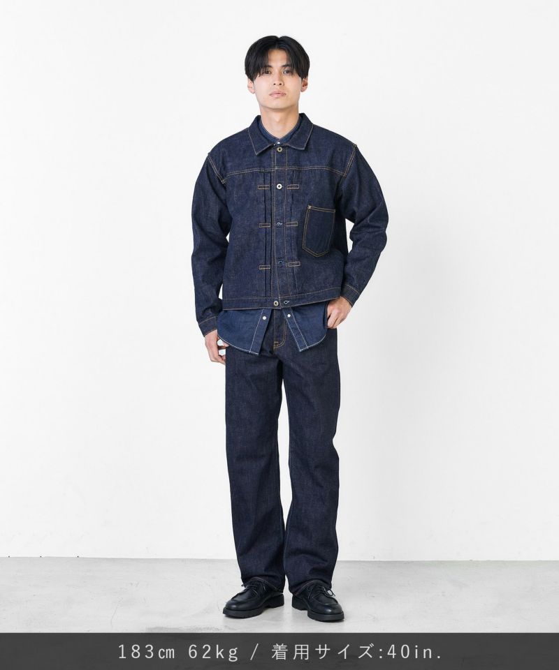 【JAPAN BLUE JEANS】, 14.8oz Type1 Denim Jacket , 14.8oz ハードデニム セルヴィッチ
