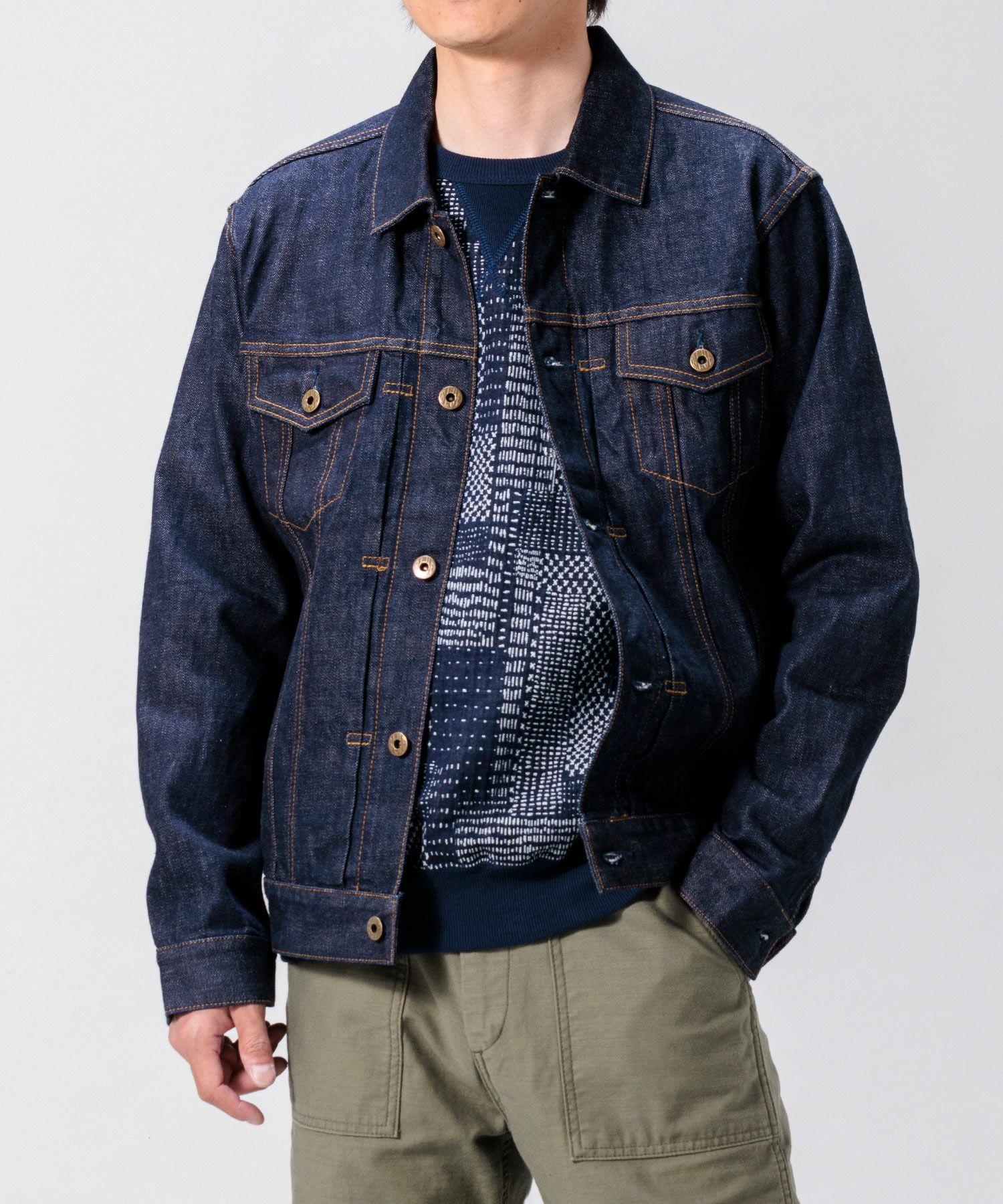桃太郎JEANS】3105SP出陣 Vシームデニムジャケット | デニム研究所 by