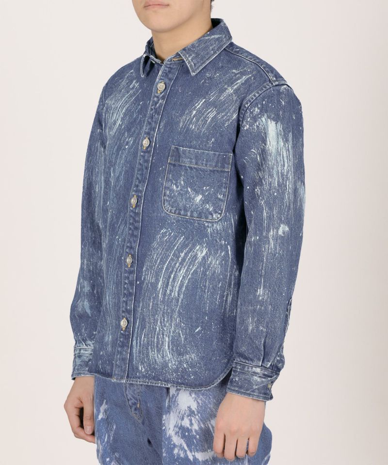 【新品】FINE ex denim shirt JK JAPAN BLUE JEANS】13oz Denim Shirt 13oz ナチュラルデニム