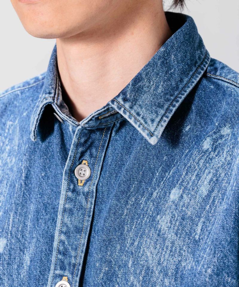 【新品】FINE ex denim shirt JK TWP Ex T Crystal Collar Denim Top | Saks Fifth Avenue