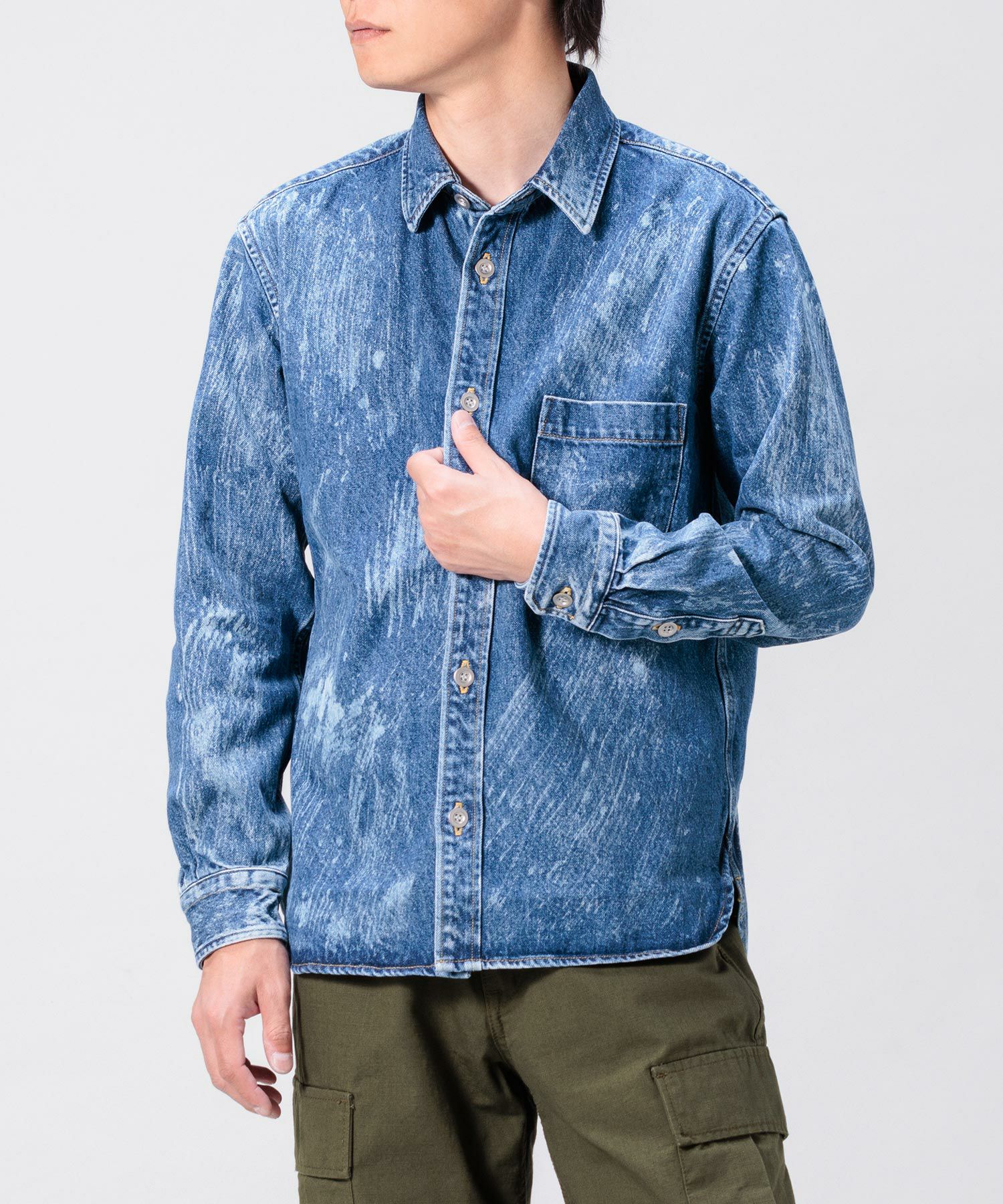 JAPAN BLUE JEANS】13oz Denim Shirt 13oz ナチュラルデニム | デニム 
