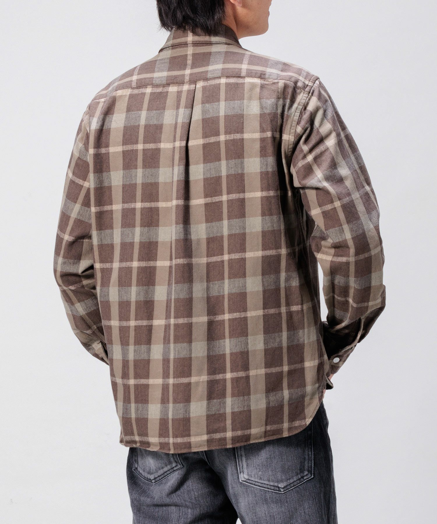 うえだしろう JAPAN BLUE JEANS】Sulpher Dyed Check Shirts | デニム研究所 by