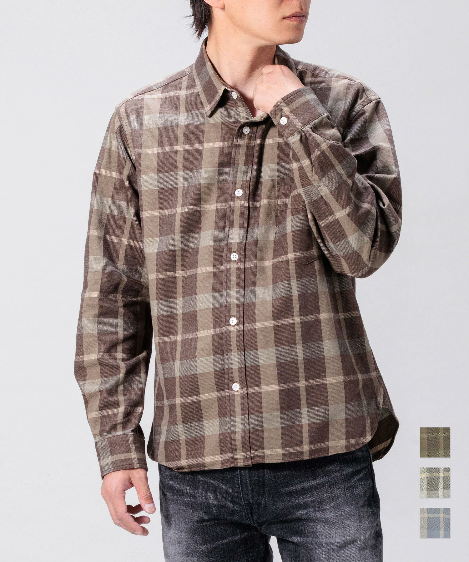 うえだしろう JAPAN BLUE JEANS】Sulpher Dyed Check Shirts | デニム研究所 by