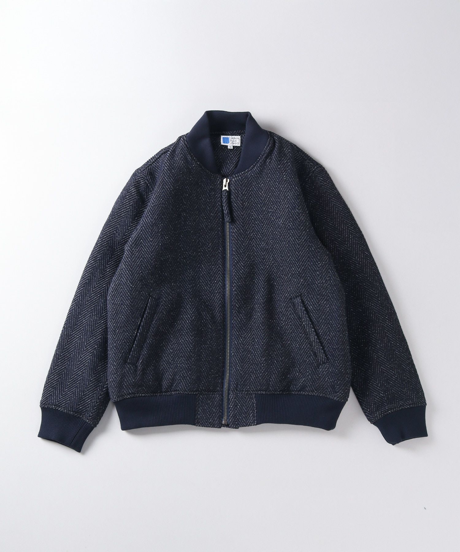 JAPAN BLUE JEANS】Herringbone Tweed Denim Bomber Jacket | デニム 
