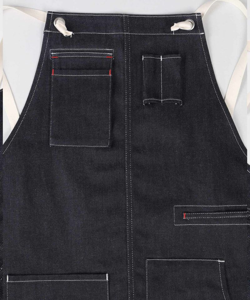 The FlatHead 久保田 腰巻デニムエプロン MADE IN JAPAN JAPAN BLUE JEANS】Denim Apron11.5oz ナチュラルデニム