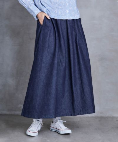 TAAKK デニムスカート BLUE