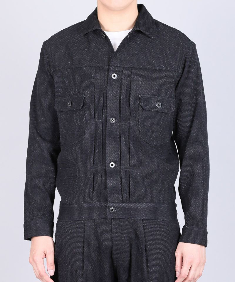 JAPAN BLUE JEANS】Sashiko Black 2nd Type Jacket 11oz