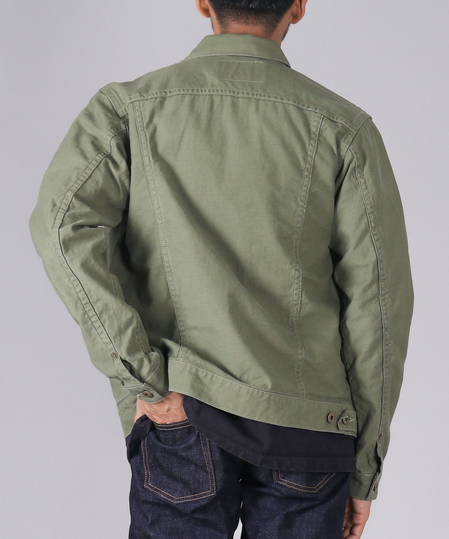 JAPAN BLUE JEANS】Sulpher Dyed Back Satin Type 2 Jacket | デニム