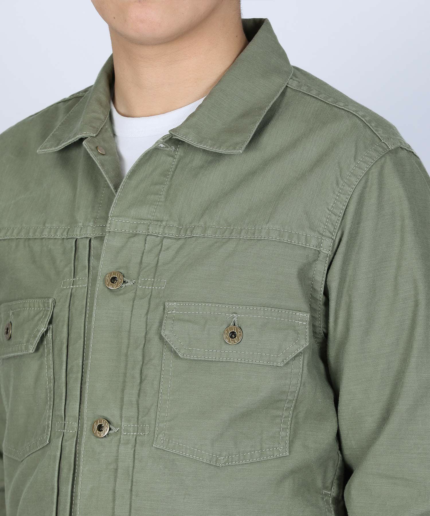 JAPAN BLUE JEANS】Sulpher Dyed Back Satin Type 2 Jacket | デニム