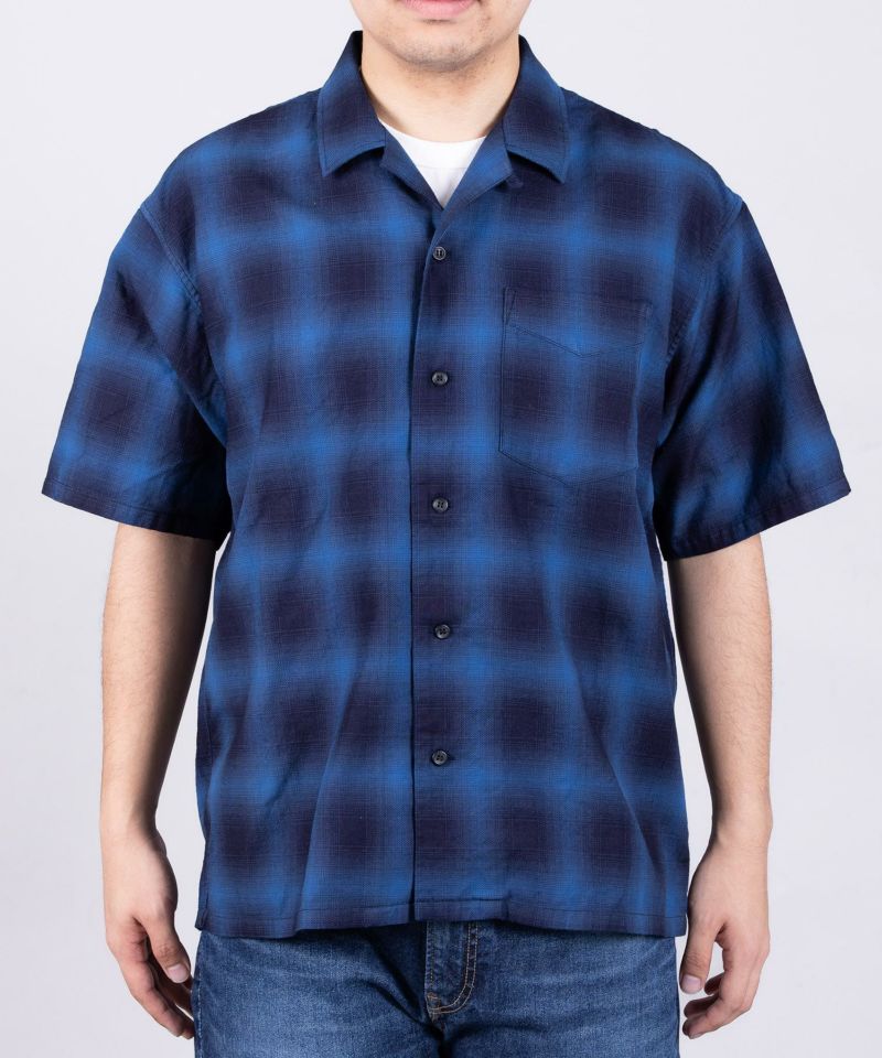 JAPAN BLUE JEANS】Indigo Check S/S Shirt | デニム研究所 by