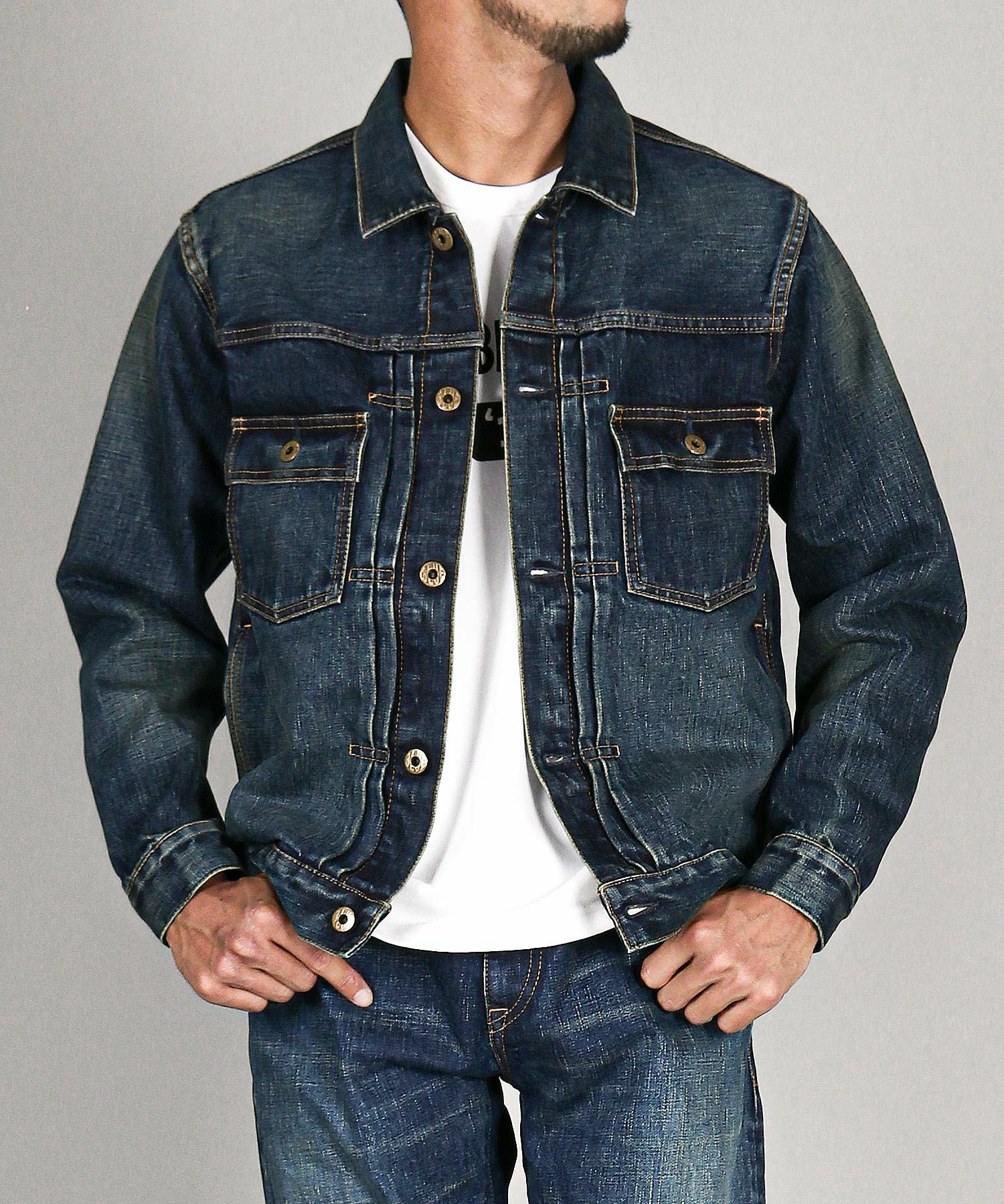 JAPAN BLUE JEANS】14.8oz Type2 Denim Jacket（D01） 14.8oz ハード 