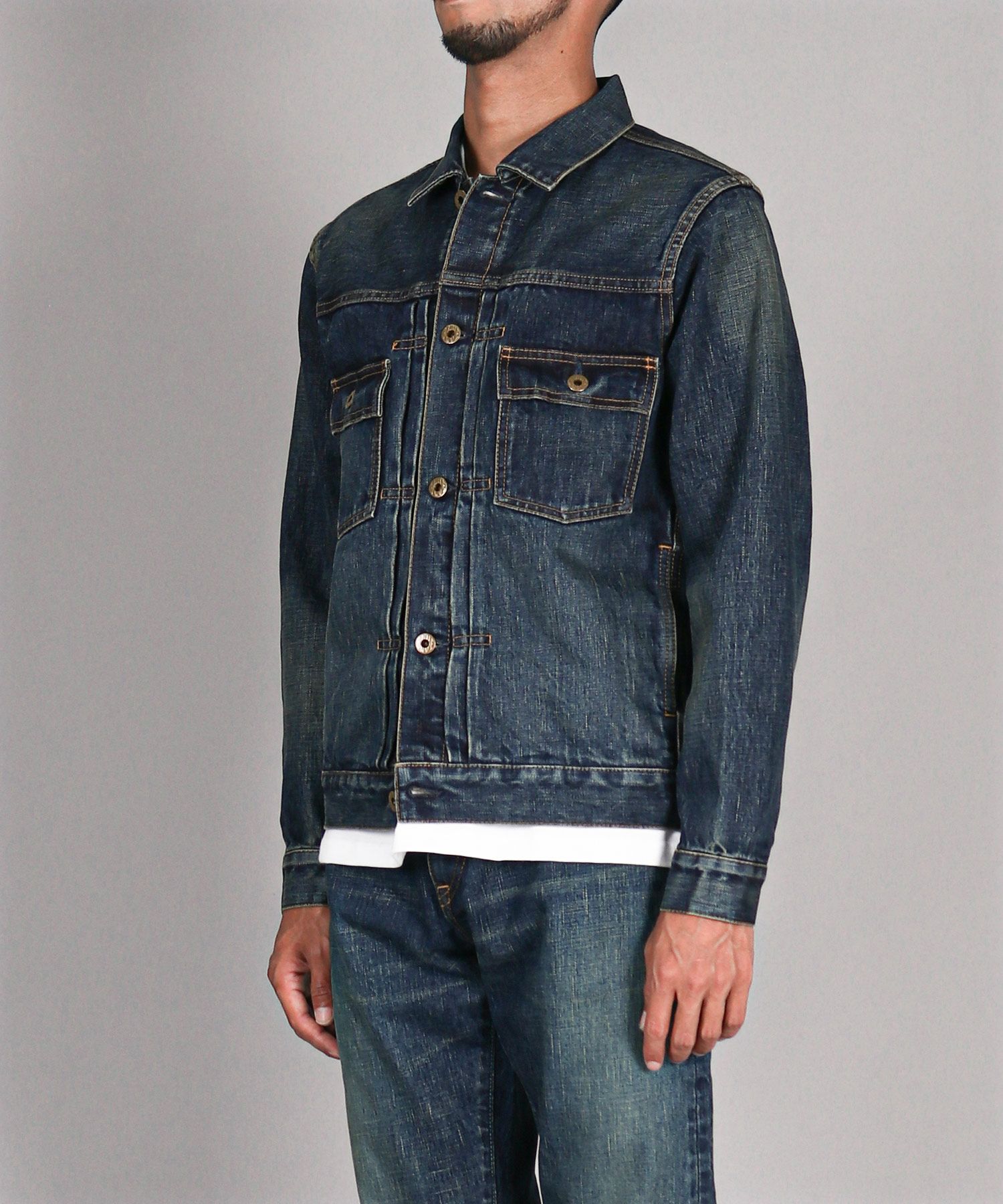 JAPAN BLUE JEANS】14.8oz Type2 Denim Jacket（D01） 14.8oz ハード