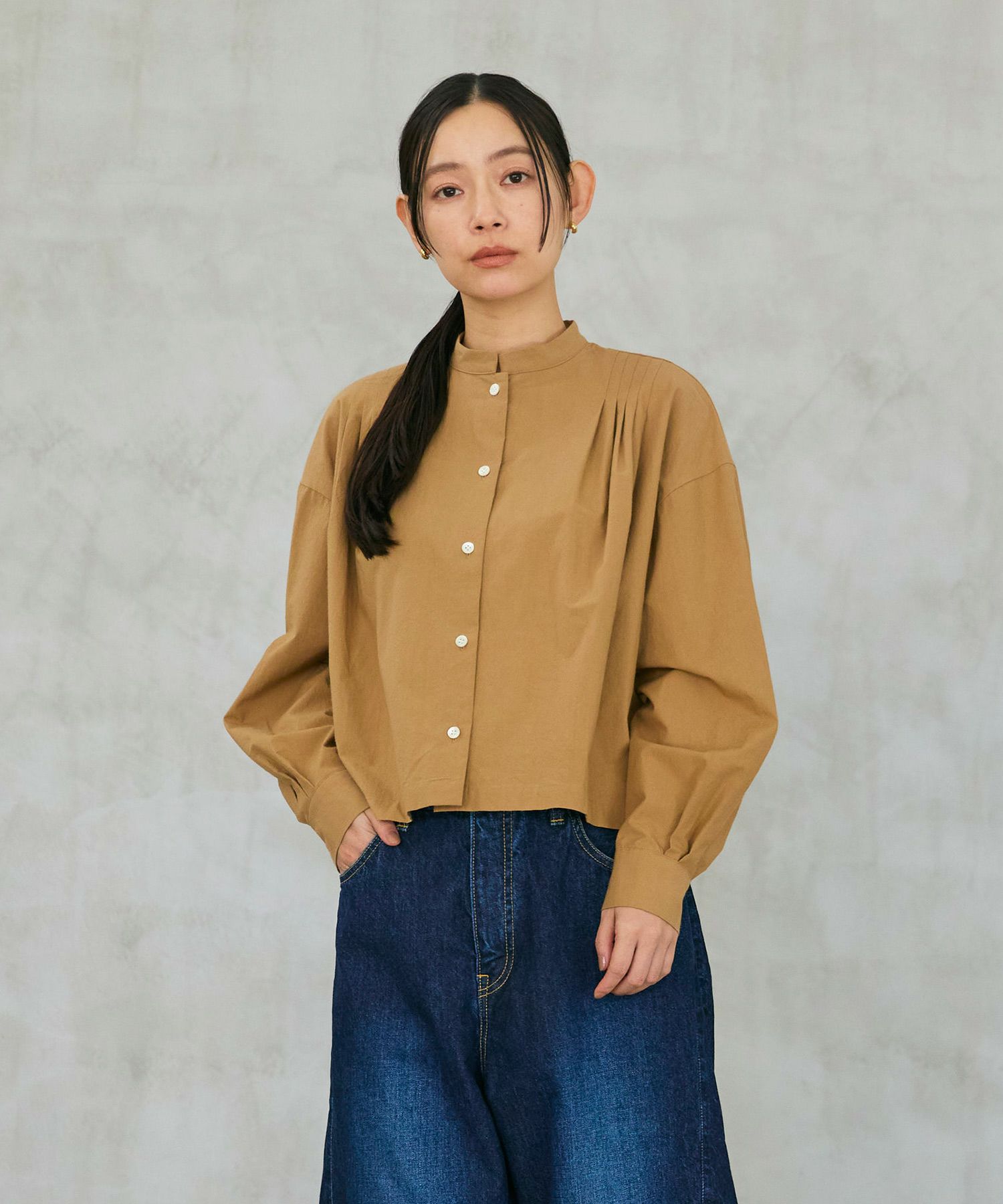 SETTO】PLEATS SHIRT | デニム研究所 by JAPAN BLUE オンラインショップ